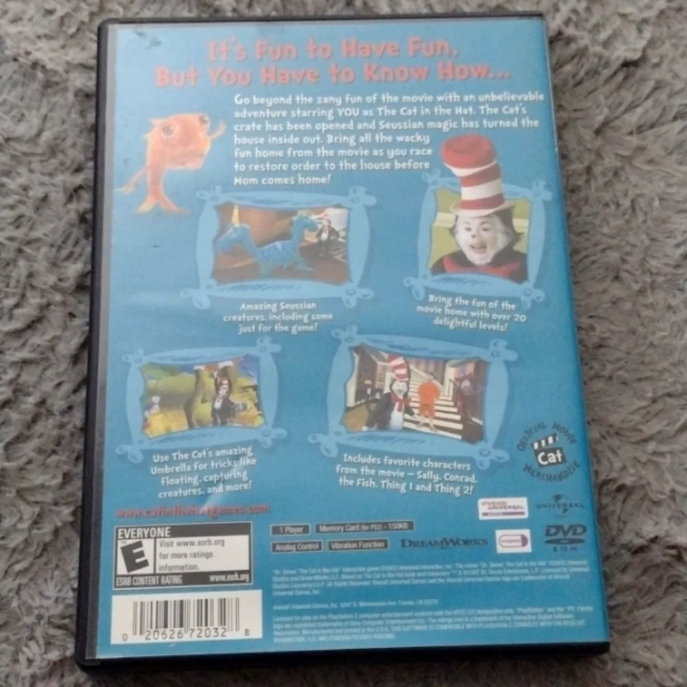PlayStation 2 Dr Seuss THE CAT IN THE  HAT